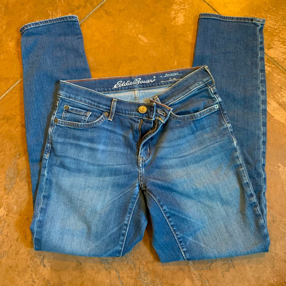 Eddie Bauer Womens Boyfriend Slim-fit Jeans